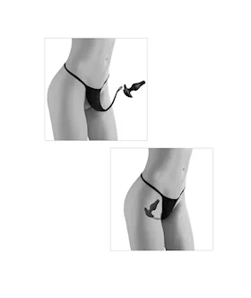 Butt Plug Crotchless Panties - Os/xl