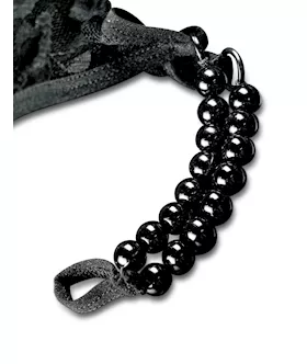 Hookup Panties Crotchless Pleasure Pearls - O/s
