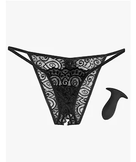 Hookup Panties Remote Lace Peek A Boo - O/s