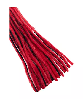 Bound X Faux Fur Flogger With Lambskin Handle