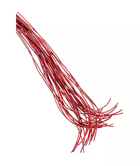 Bound X Leather Cord Flogger With Calfskin Handle