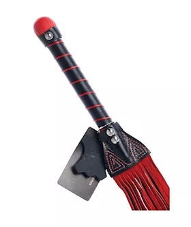 Bound X Suede Flogger With Stitching Detail