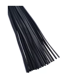 Bound X Leather Flogger With Snake Print Handle