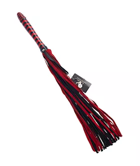 Bound X Suede Flogger with Tapered Handle
