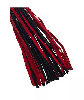 Bound X Suede Flogger With Tapered Handle