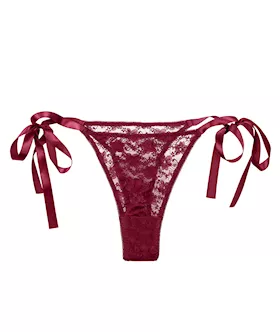 Remote Control Lace Thong Set - One Size