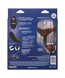 Remote Control Lace Panty Set - S/m