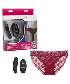 Remote Control Lace Panty Set - L/xl
