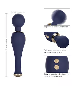 Chic Poppy Wand Vibrator - 8 Inch
