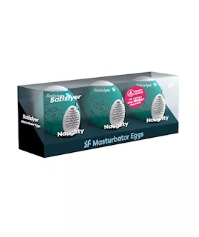 Satisfyer Masturbator Eggs  Set of 3  Naughty