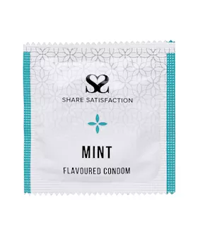 Share Satisfaction Mint Flavoured Condom  Single