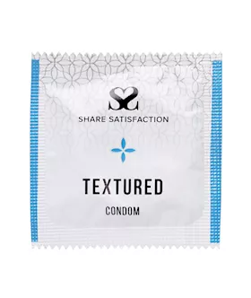 Share Satisfaction Textured Condom - Single