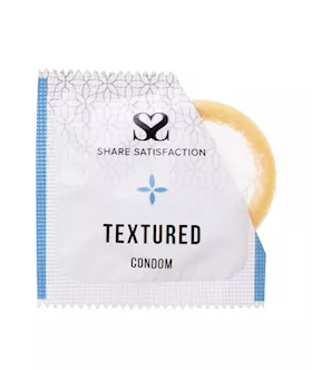 Share Satisfaction Textured Condom - Single