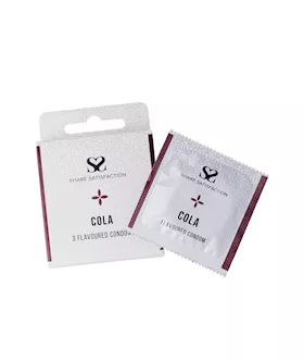 Share Satisfaction Cola Flavoured Condoms - 3 Pack