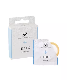 Share Satisfaction Textured Condoms  3 Pack