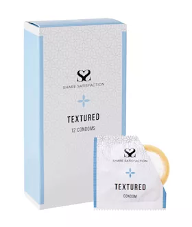 Share Satisfaction Textured Condoms - 12 Pack