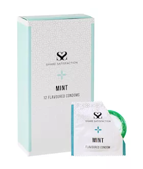 Share Satisfaction Mint Flavoured Condoms  12 Pack