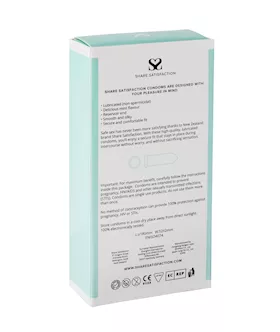 Share Satisfaction Mint Flavoured Condoms - 12 Pack