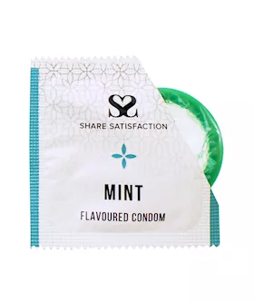 Share Satisfaction Mint Flavoured Condoms - 12 Pack