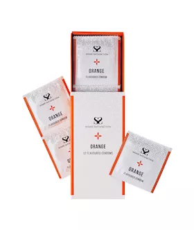 Share Satisfaction Orange Flavoured Condom - 12 Pack