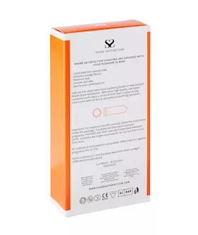 Share Satisfaction Orange Flavoured Condom - 12 Pack