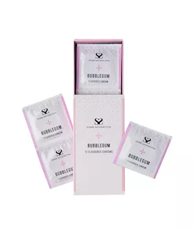 Share Satisfaction Bubblegum Flavoured Condom - 12 Pack