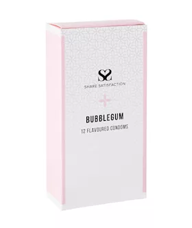 Share Satisfaction Bubblegum Flavoured Condom - 12 Pack