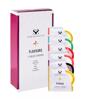 Share Satisfaction Flavoured 12 Mixed Condoms