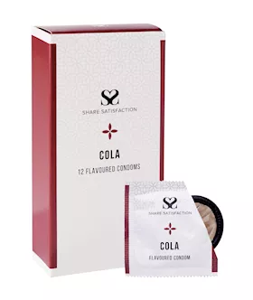 Share Satisfaction Cola Flavoured Condoms  12 Pack