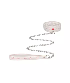 Collar With Leash - Nurse Theme