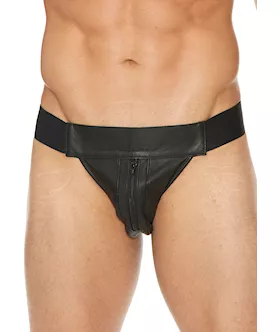 Plain Front Jock With Zip