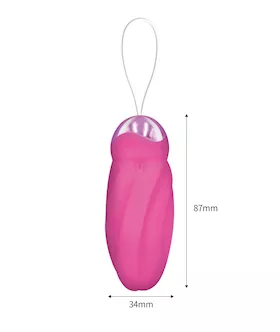 Amore Pastel Pleasure Rotating Egg Vibrator With Remote