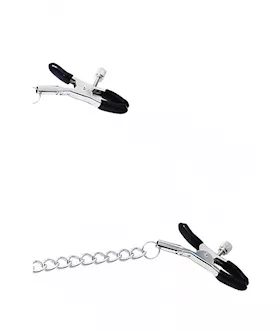 Slut Chained Nipple Clamps