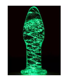 Lucent Glow in the Dark Glass Butt Plug