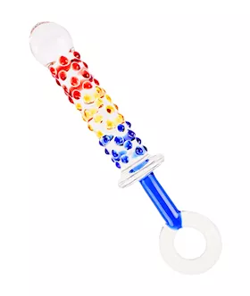 Lucent Rainbow Ring Glass Massager
