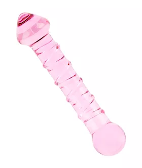 Lucent Blush Glass Massager