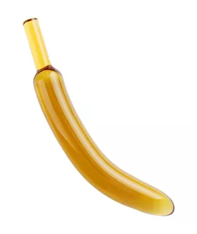 Lucent Banana Glass Massager