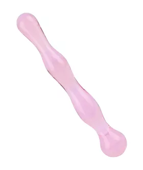 Lucent Pink Glass Massager