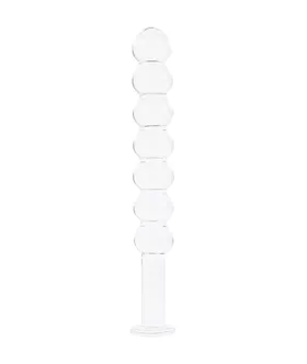 Lucent Ripple Beaded Glass Wand