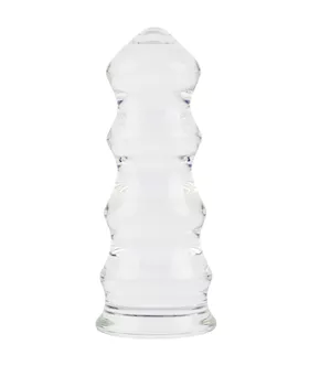 Lucent Large Pagoda Glass Butt Plug