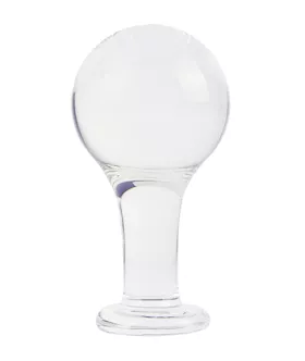 Lucent Large Oval Glass Butt Plug
