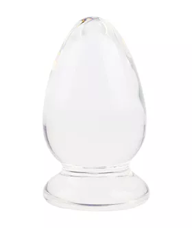 Lucent Oval Glass Butt Plug