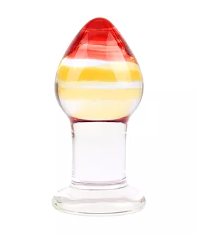 Lucent Sunburst Glass Butt Plug