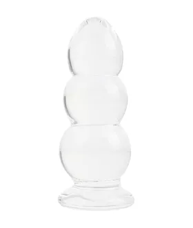 Lucent Ripple Glass Butt Plug