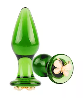 Lucent Butterfly Glass Butt Plug