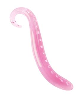 Lucent Dotted Tail Glass Massager