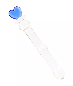 Lucent Small Heart Handle Glass Massager