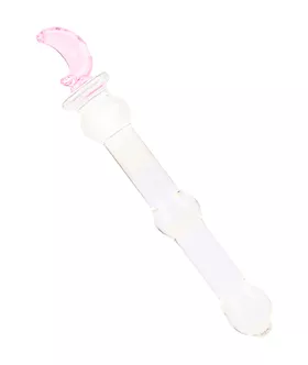 Lucent Small Moon Handle Glass Massager