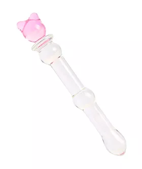 Lucent Small Bear Handle Glass Massager