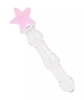 Lucent Large Star Handle Glass Massager